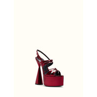 Belle 150 leather sandals - Red