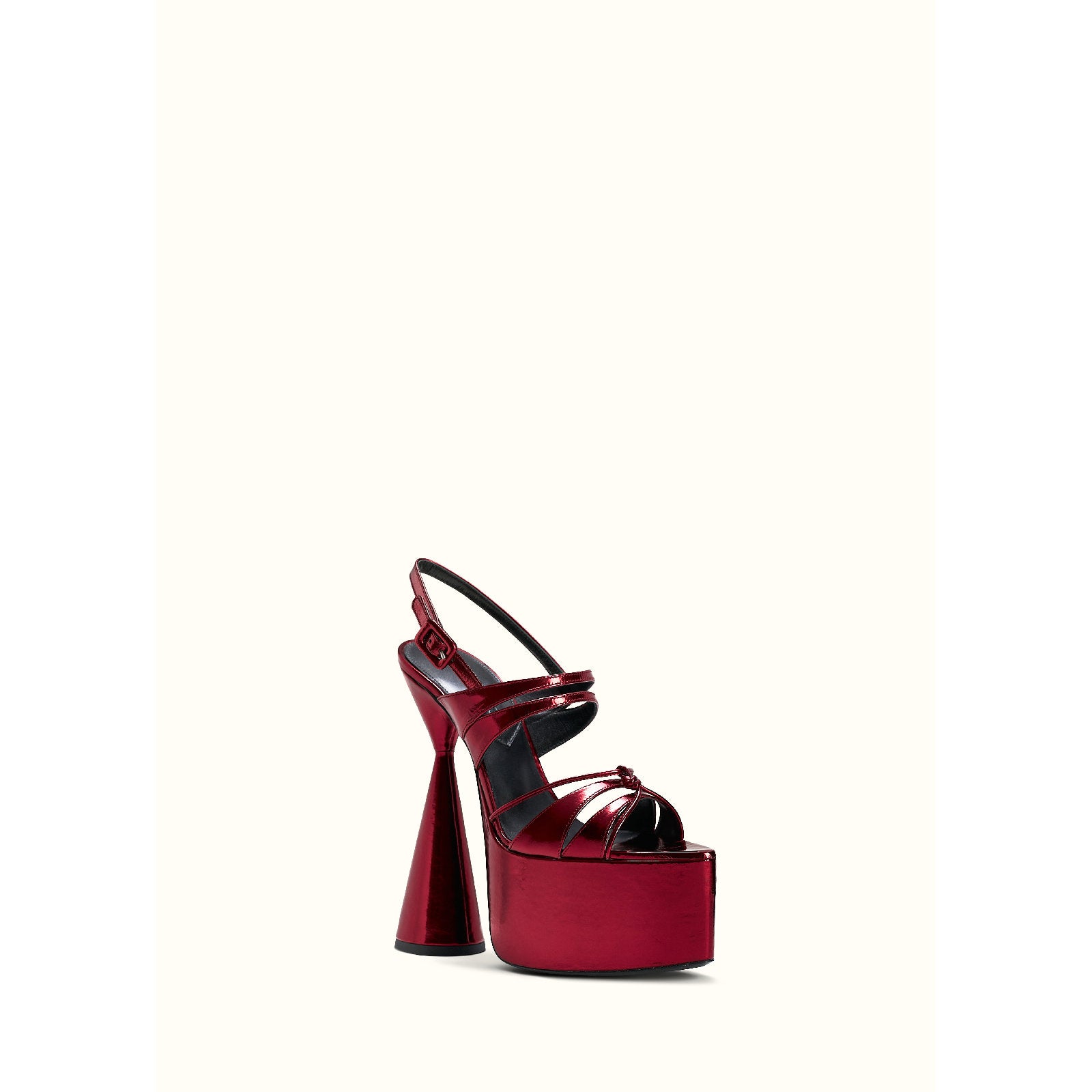 Belle 150 leather sandals - Red