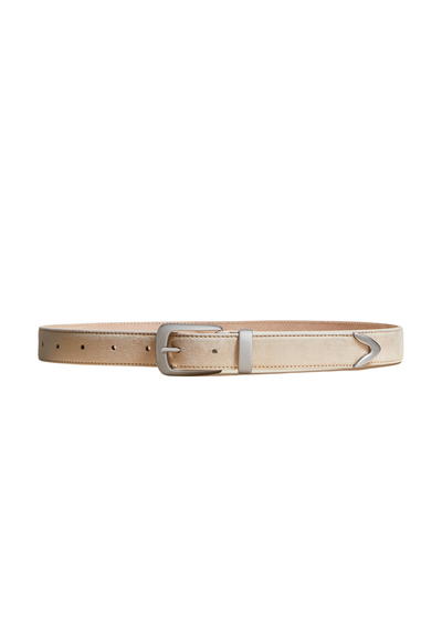 Benny belt in leather - Cream