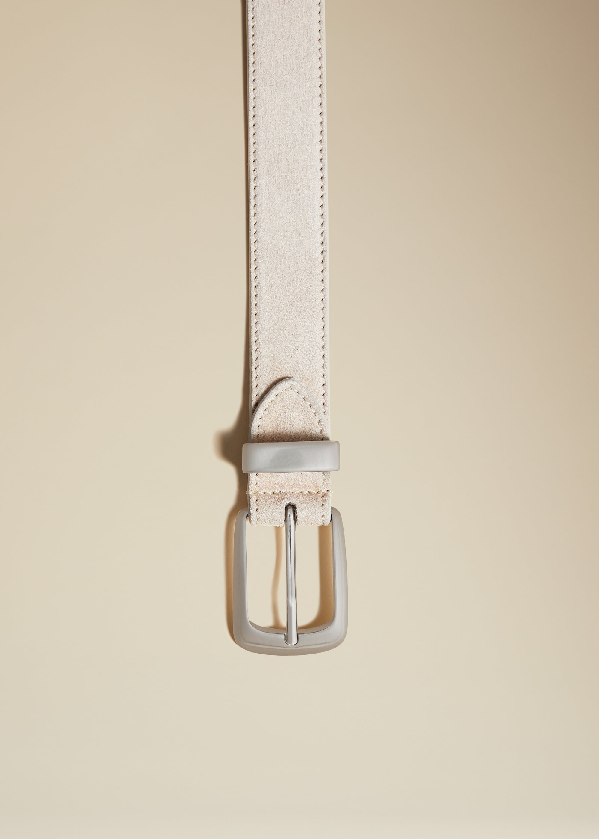 Benny belt in leather - Cream