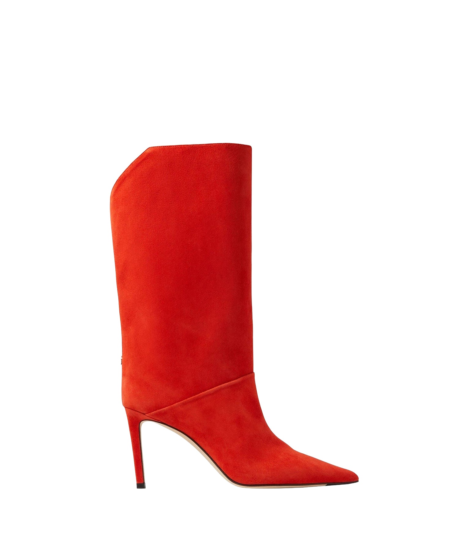 Bottes Beren hautes 85 en daim doux - Mandarin Red