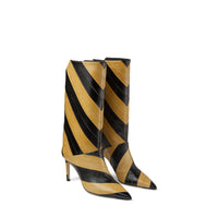 Beren 85 leather boots - Black & Cognac