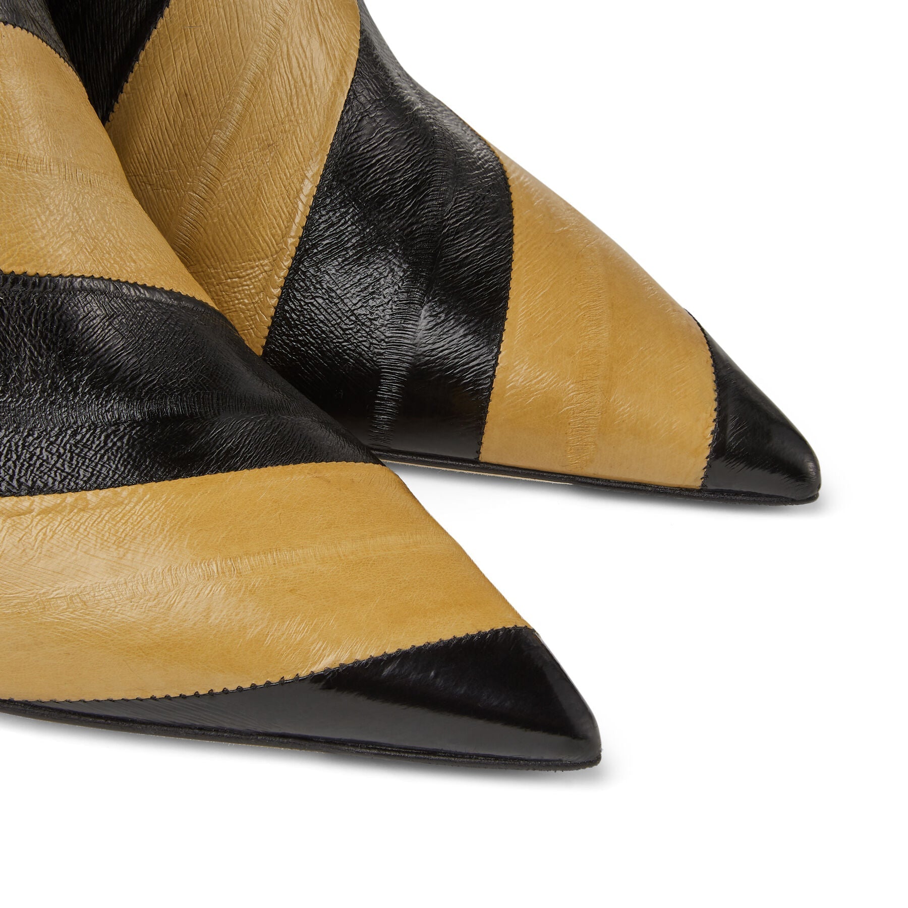 Beren 85 leather boots - Black & Cognac