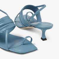 Sandales Beziers 50 en cuir - Smoky Blue