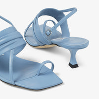 Sandales Beziers 50 en cuir - Smoky Blue