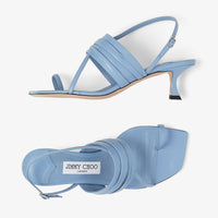 Sandales Beziers 50 en cuir - Smoky Blue