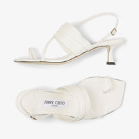 Sandales Beziers 50 en cuir - Latte