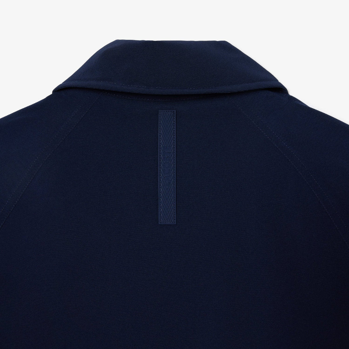 Manteau long à capuche en piqué - Marine