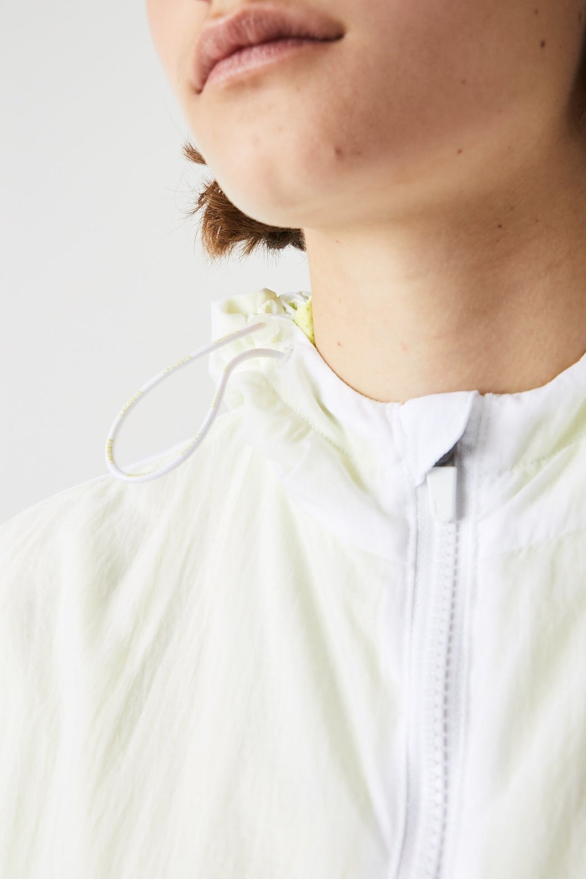 Blouson zippé Sport - Blanc & Limeira