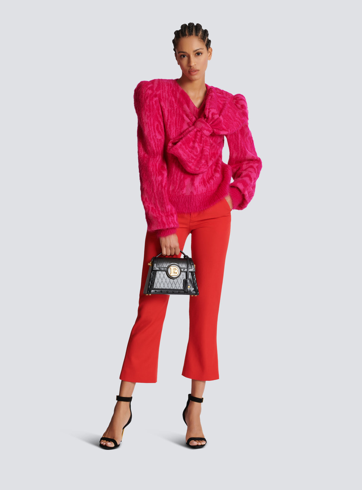 Pull en mohair brossé - Fuchsia