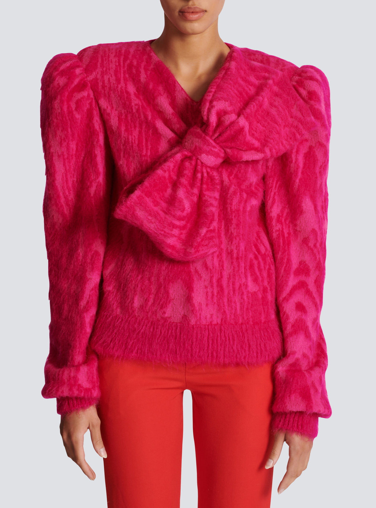 Pull en mohair brossé - Fuchsia