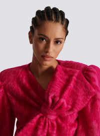 Pull en mohair brossé - Fuchsia