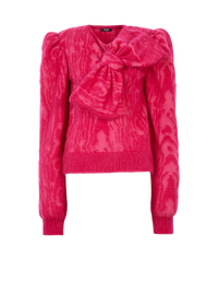 Pull en mohair brossé - Fuchsia