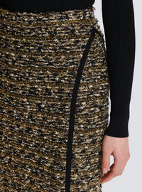 Jupe en tweed lurex - Noir & Or