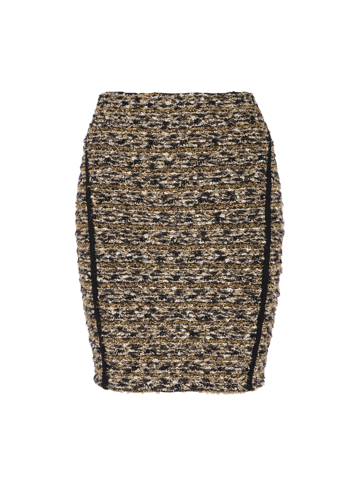 Jupe en tweed lurex - Noir & Or