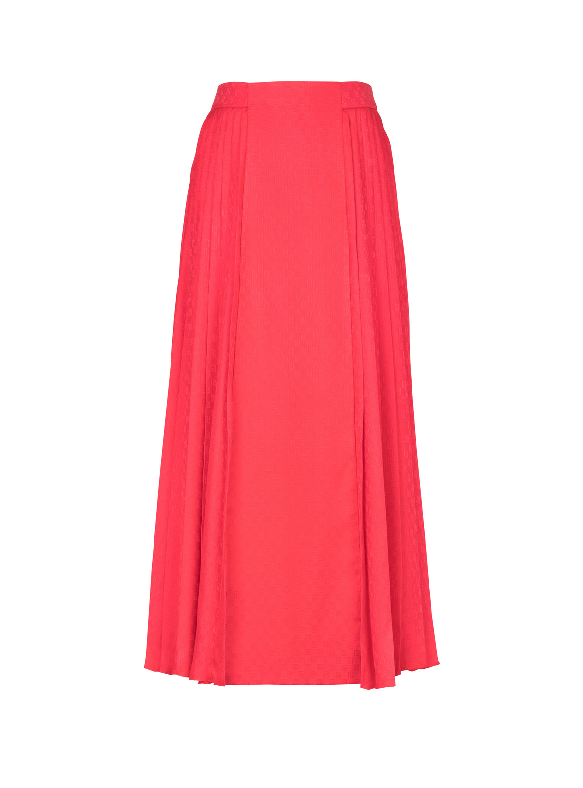 Silk midi skirt - Bright Fuchsia