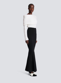 Jupe jolie madame en maille - Noir