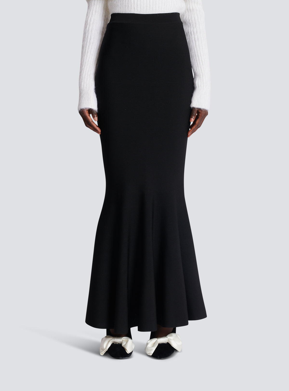 Jupe jolie madame en maille - Noir