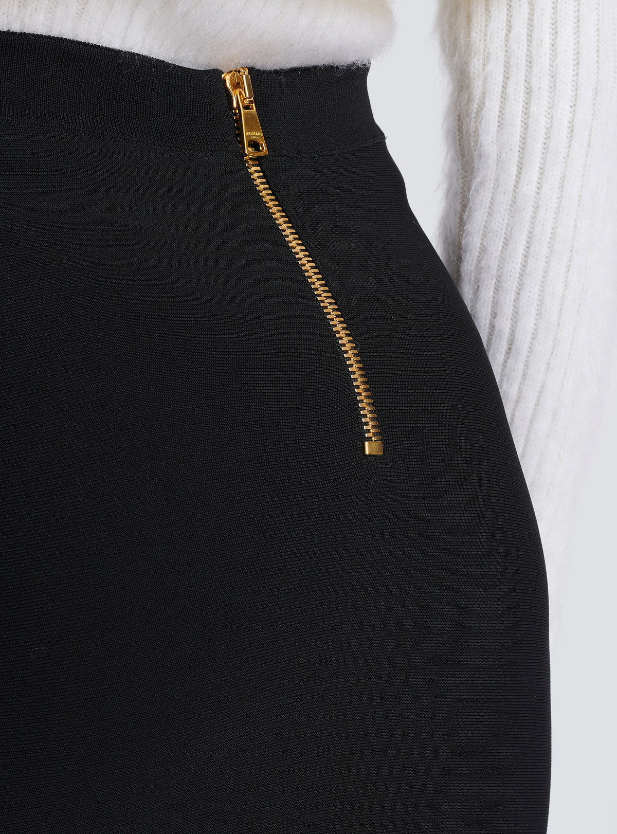 Jupe jolie madame en maille - Noir