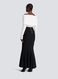 Jupe jolie madame en maille - Noir