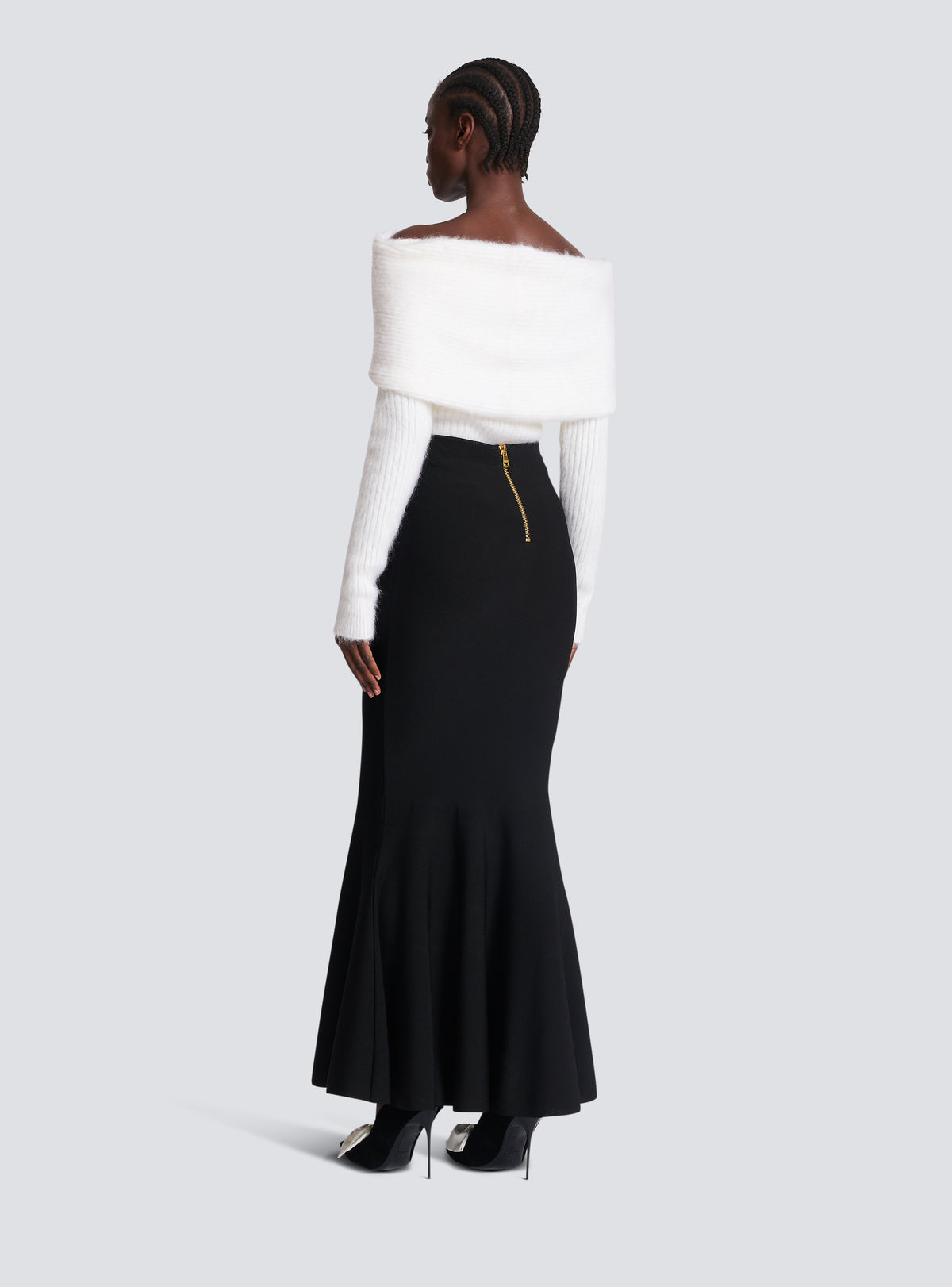 Jupe jolie madame en maille - Noir