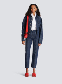 Jean en denim mini monogramme - Bleu Jean Brut & Bleu Jean