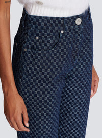 Jean en denim mini monogramme - Bleu Jean Brut & Bleu Jean