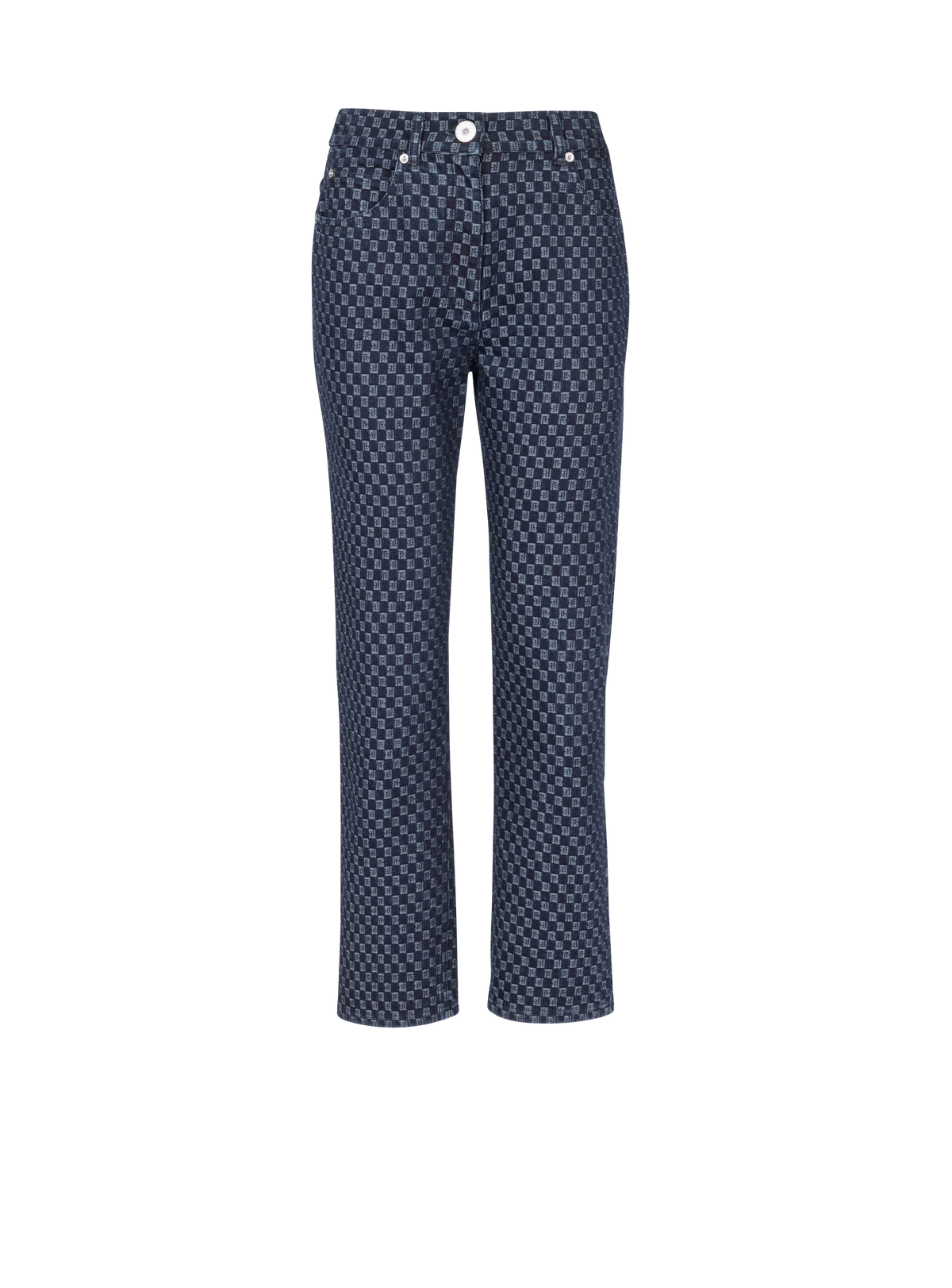 Jean en denim mini monogramme - Bleu Jean Brut & Bleu Jean