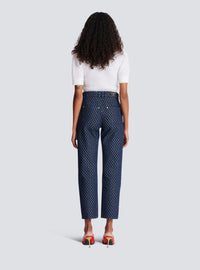 Jean en denim mini monogramme - Bleu Jean Brut & Bleu Jean