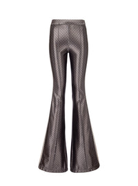 Pantalon de jogging brillant monogramme - Marron