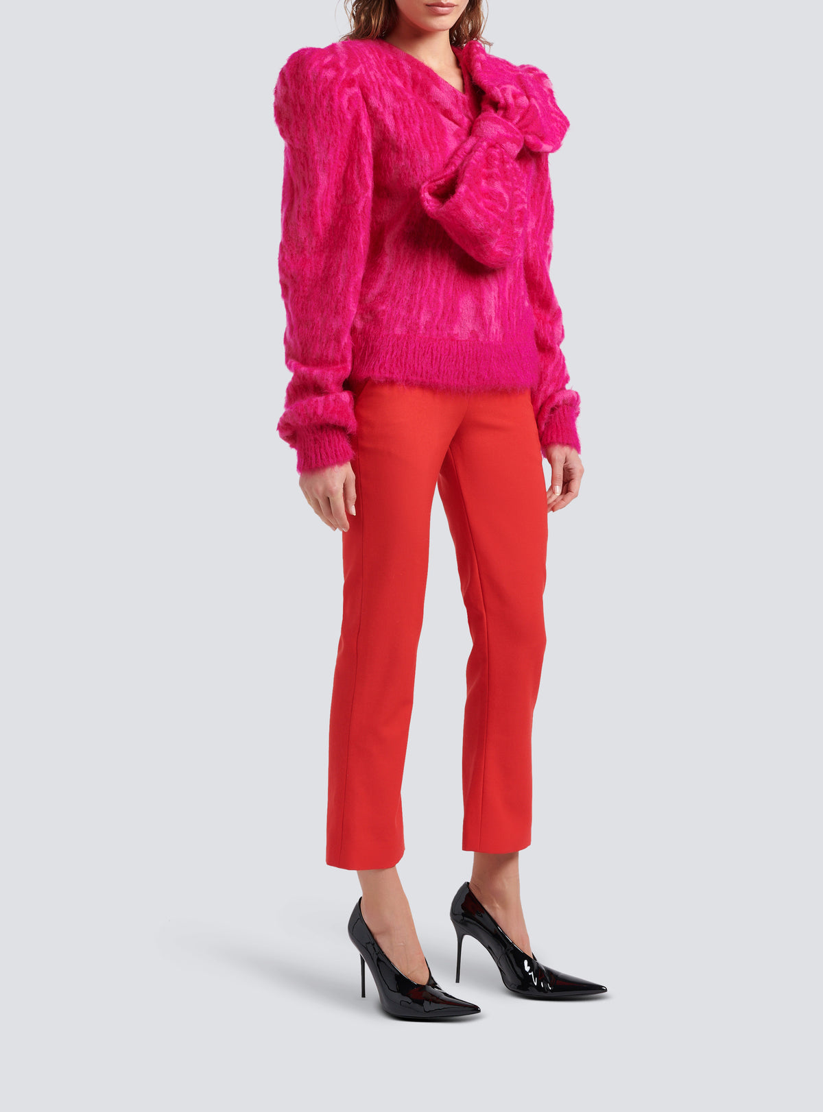Pantalon en grain de poudre - Rouge Vif