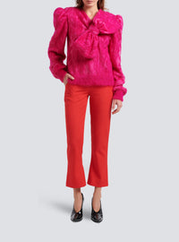 Pantalon en grain de poudre - Rouge Vif