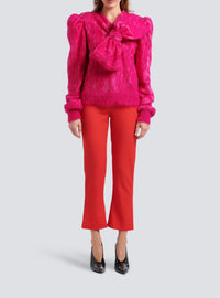 Pantalon en grain de poudre - Rouge Vif