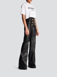 T-shirt imprimé Balmain Paris - Blanc & Noir