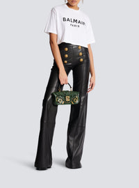 T-shirt imprimé Balmain Paris - Blanc & Noir