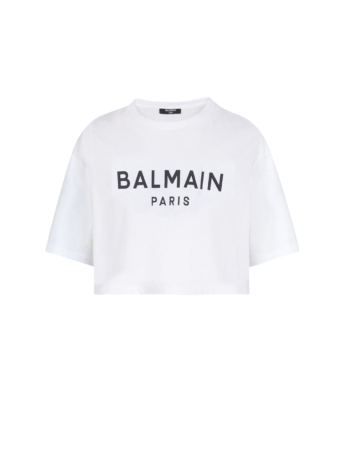 T-shirt imprimé Balmain Paris - Blanc & Noir