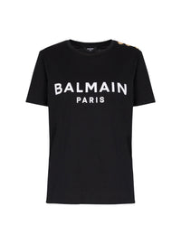 T-shirt imprimé balmain paris - Noir & Blanc
