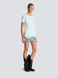 T-shirt imprimé balmain paris - Vert