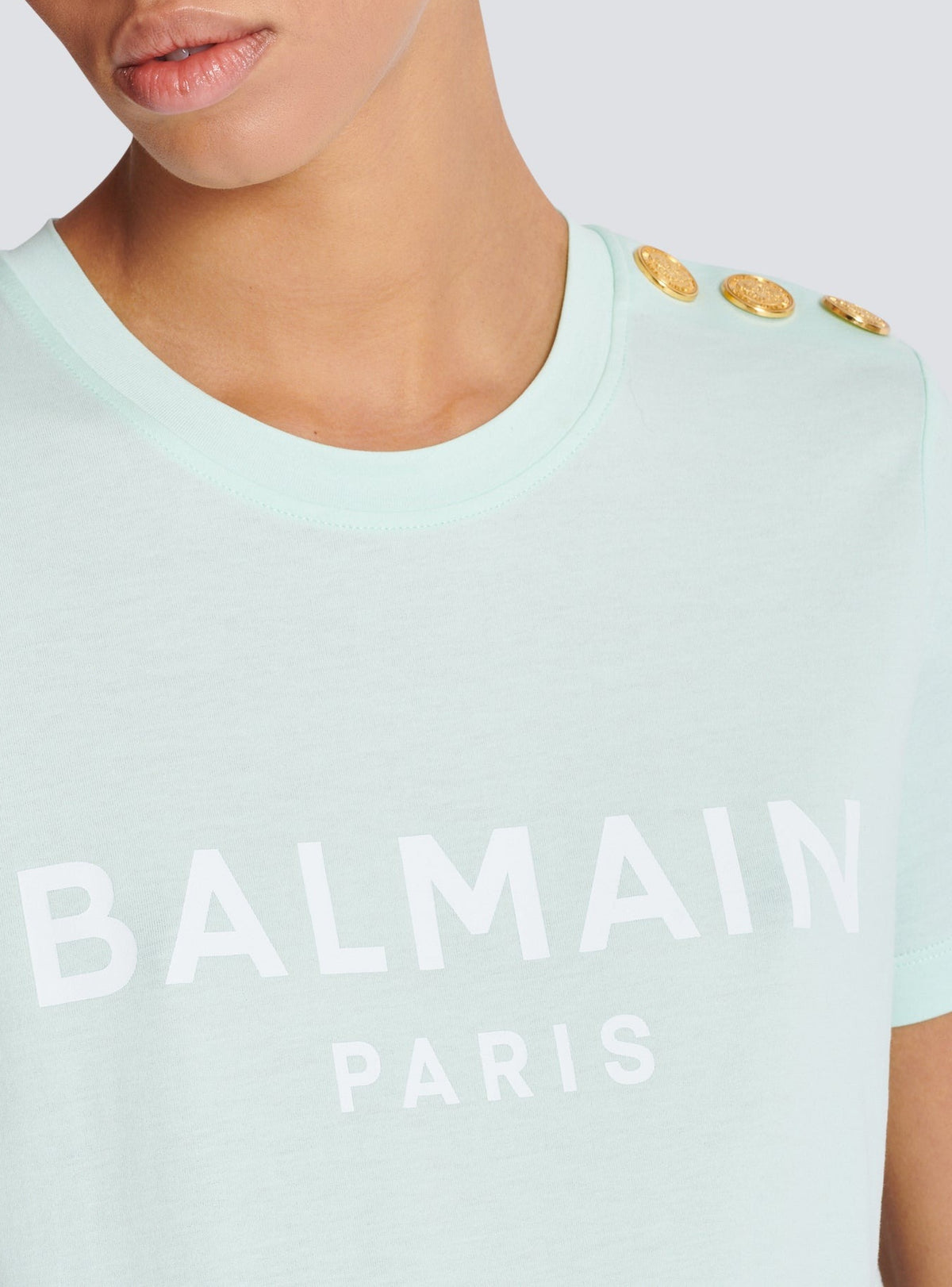 T-shirt imprimé Balmain Paris - Vert