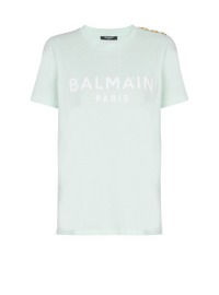 T-shirt imprimé balmain paris - Vert