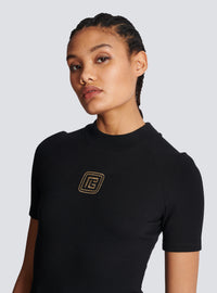 T-shirt pb retro - Noir & Or