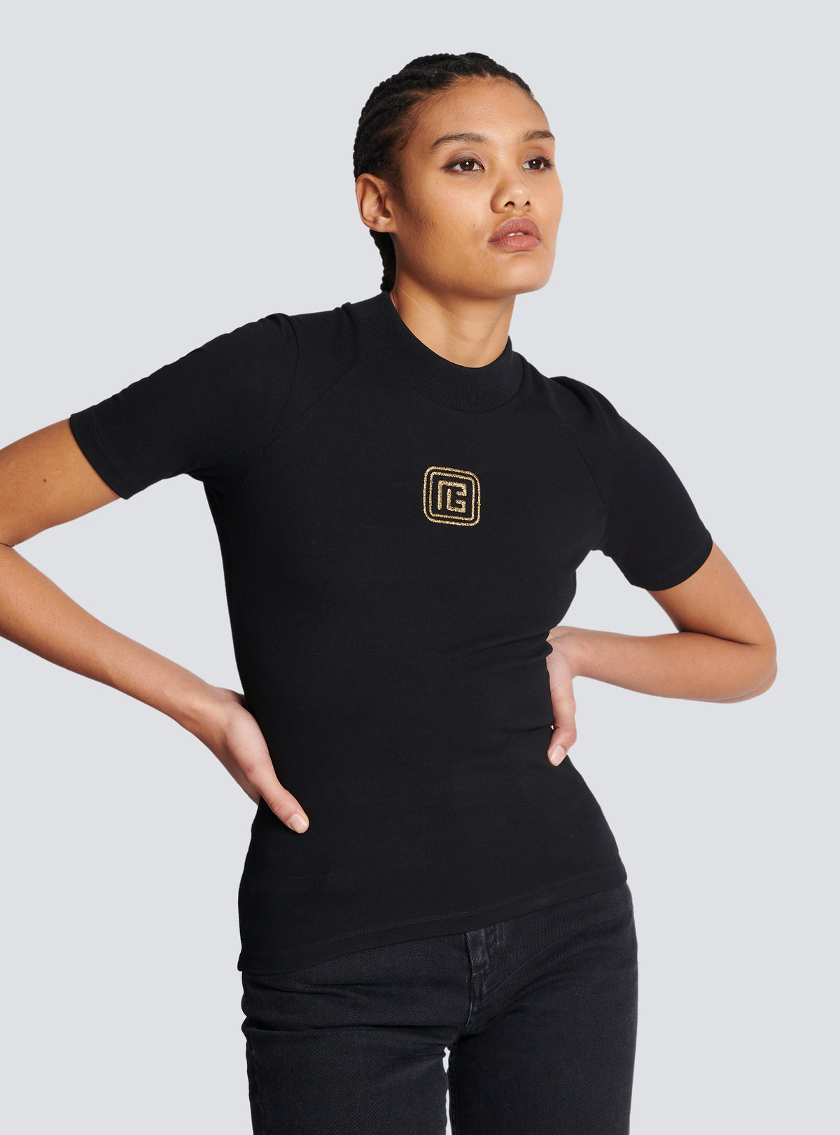 T-shirt pb retro - Noir & Or