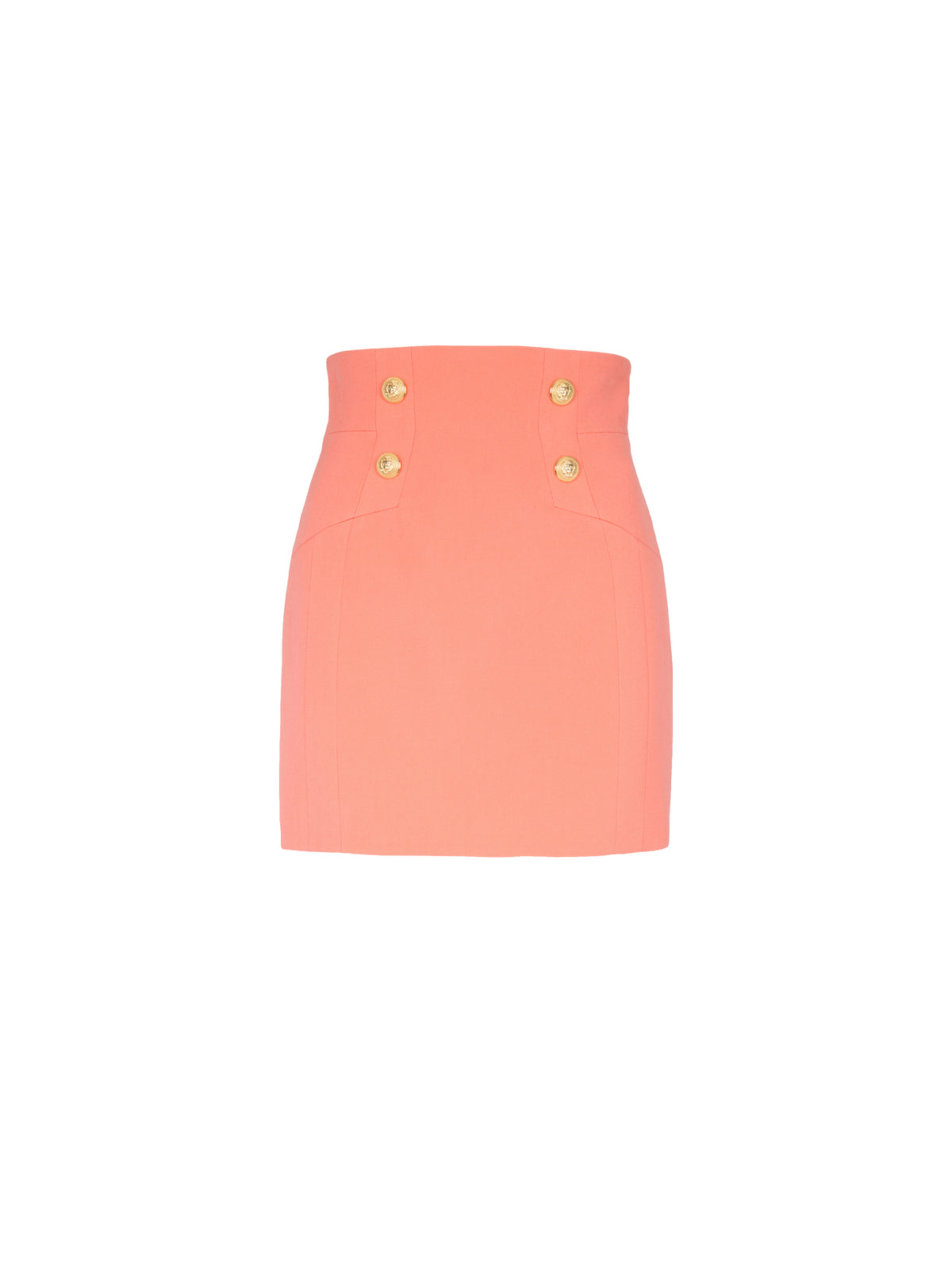 Wool short skirt - Salmon