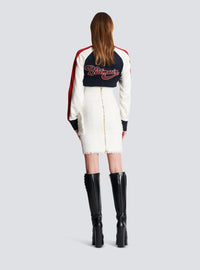 Jupe crayon en tweed - Blanc