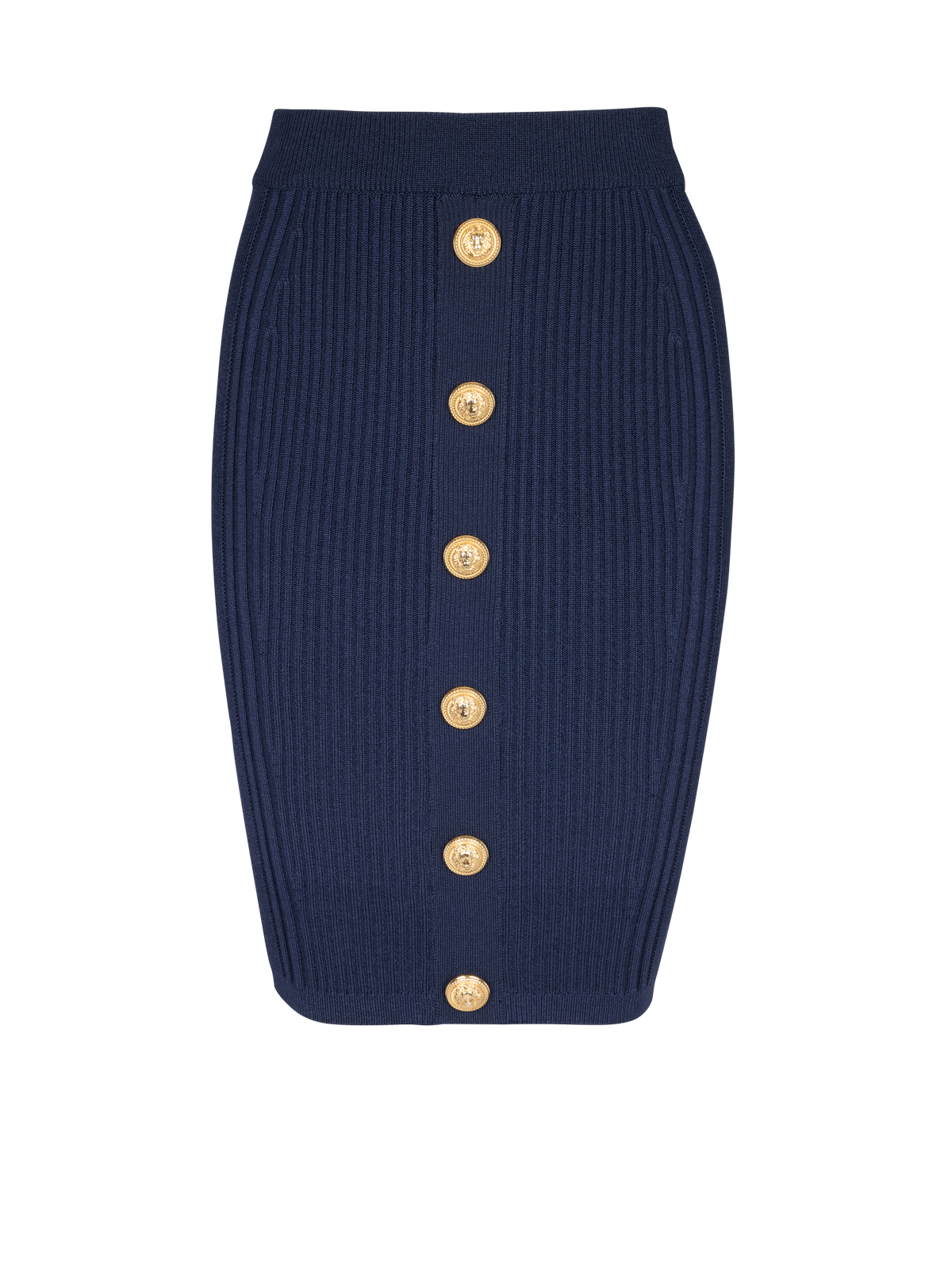 Jupe crayon en maille - Marine