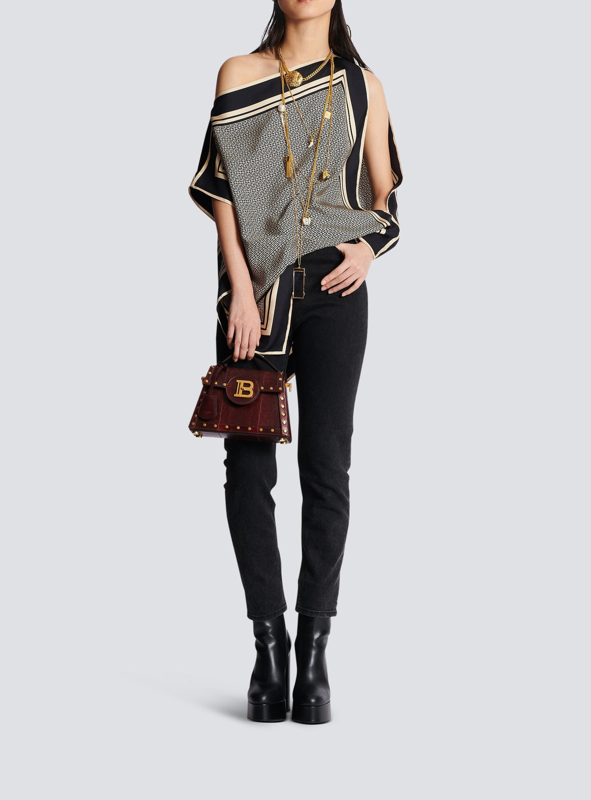 Slim denim trousers - Washed Black