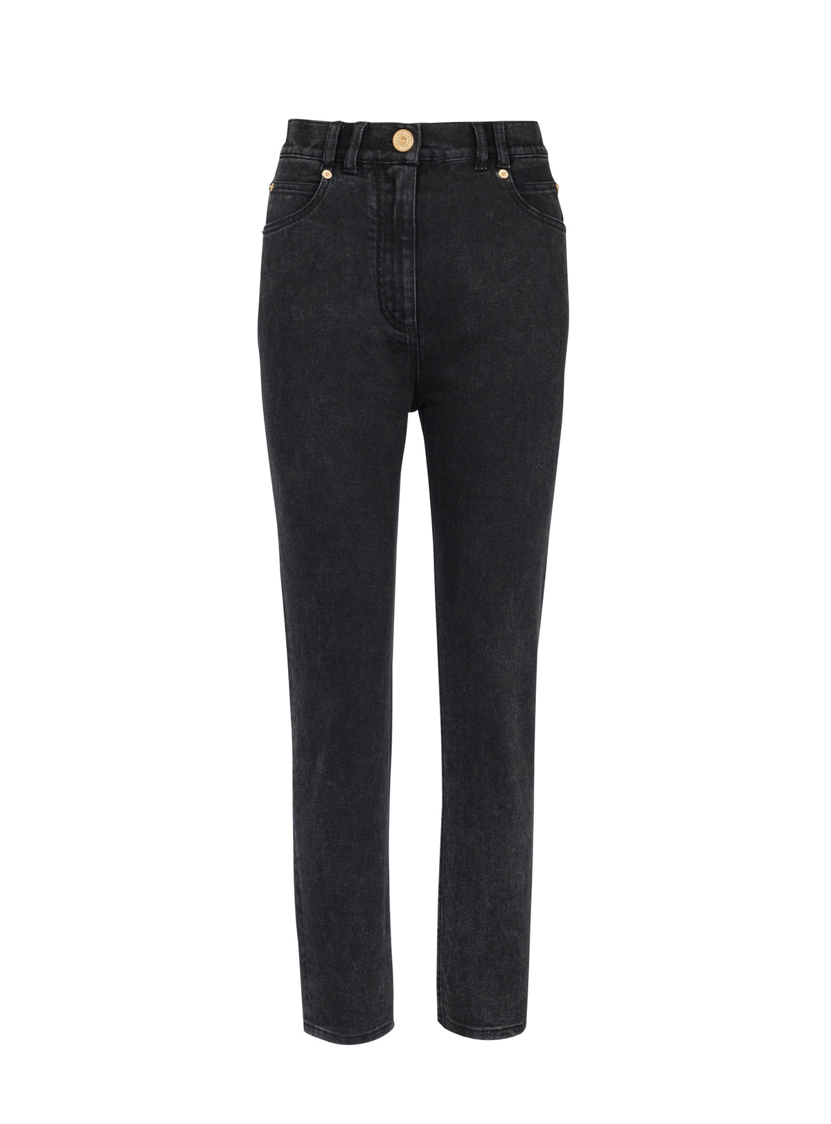 Slim denim trousers - Washed Black