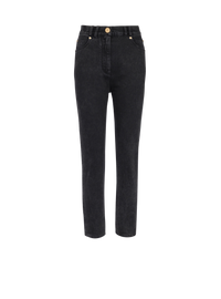 Jean slim en denim - Noir Délavé