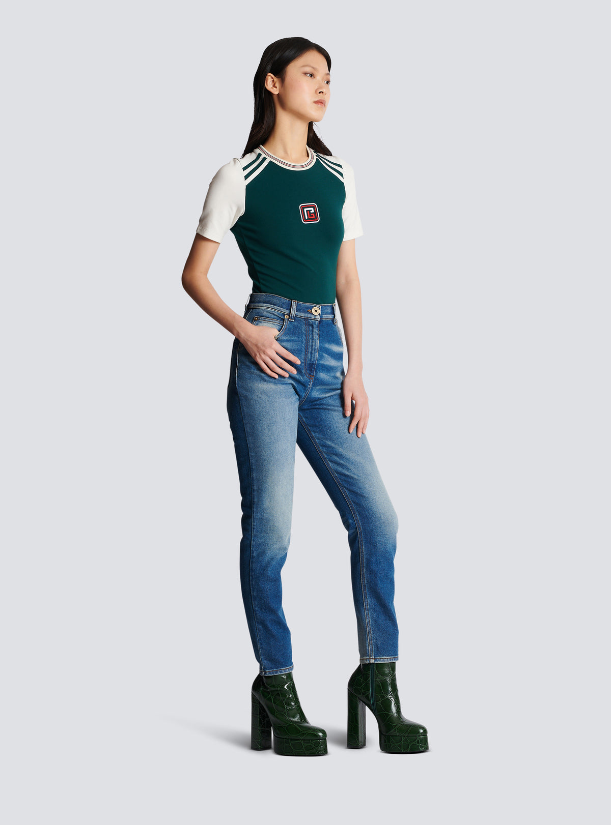 Jean slim en denim - Bleu Jean