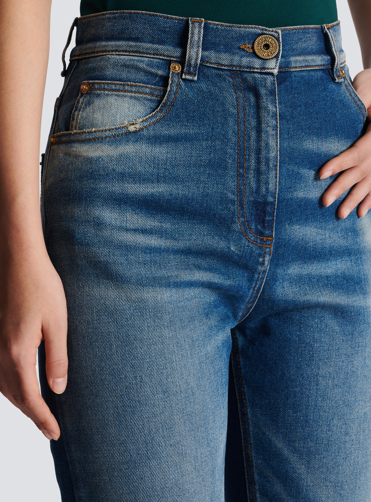 Jean slim en denim - Bleu Jean
